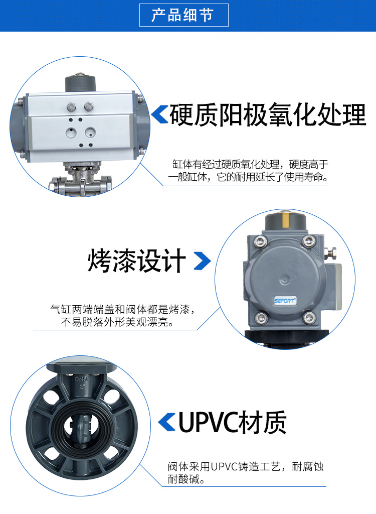 SEFORT气动PVC蝶阀