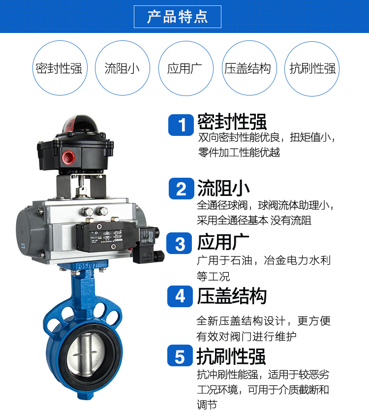气动对夹蝶阀